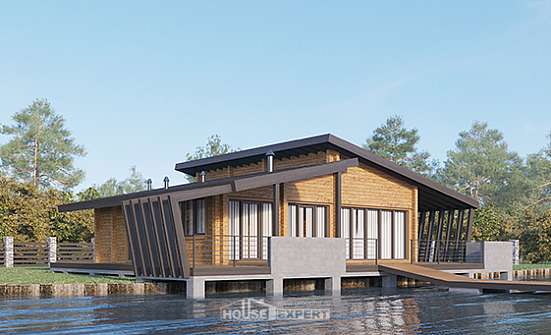 100-007-П Проект бани из бревен Гусиноозерск | Проекты домов от House Expert