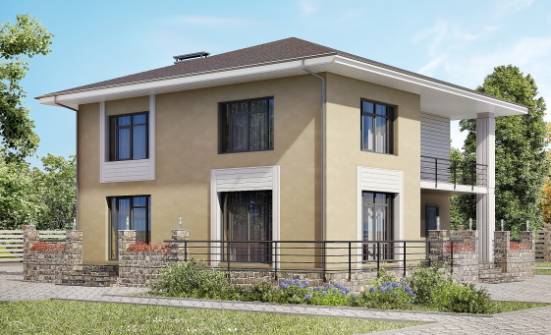 180-015-Л Проект двухэтажного дома, доступный дом из блока Гусиноозерск | Проекты домов от House Expert