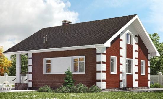 115-001-П Проект двухэтажного дома с мансардным этажом, небольшой дом из арболита Гусиноозерск | Проекты домов от House Expert