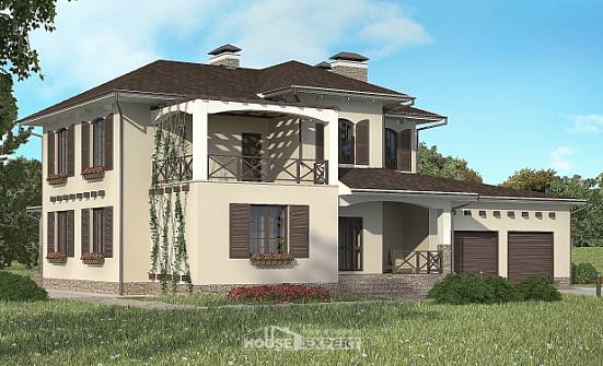 285-002-П Проект двухэтажного дома, гараж, красивый коттедж из кирпича Гусиноозерск | Проекты домов от House Expert