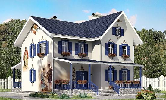 180-003-П Проект двухэтажного дома, компактный дом из кирпича Северобайкальск | Проекты домов от House Expert