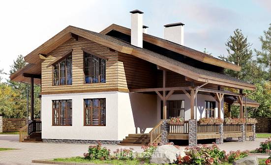 210-006-П Проект двухэтажного дома с мансардным этажом, классический дом из кирпича Гусиноозерск | Проекты домов от House Expert