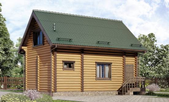 080-003-П Проект двухэтажного дома мансардный этаж, современный дом из дерева Северобайкальск | Проекты домов от House Expert