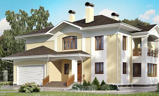 375-002-Л Проект двухэтажного дома, гараж, красивый дом из кирпича Улан-Удэ | Проекты домов от House Expert