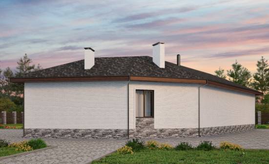145-001-Л Проект бани из поризованных блоков Гусиноозерск | Проекты одноэтажных домов от House Expert