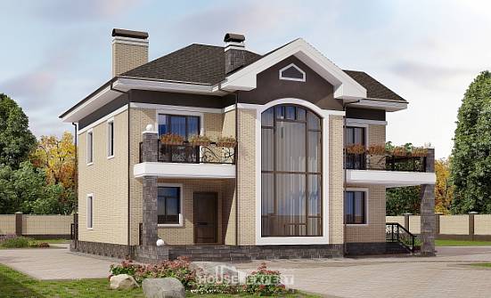 200-006-П Проект двухэтажного дома, красивый домик из кирпича Улан-Удэ | Проекты домов от House Expert