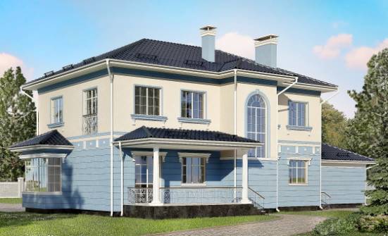 285-003-Л Проект двухэтажного дома, гараж, огромный домик из кирпича Гусиноозерск | Проекты домов от House Expert