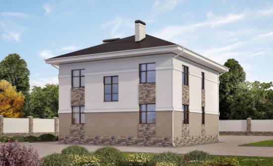150-014-П Проект двухэтажного дома, классический коттедж из блока Гусиноозерск | Проекты домов от House Expert