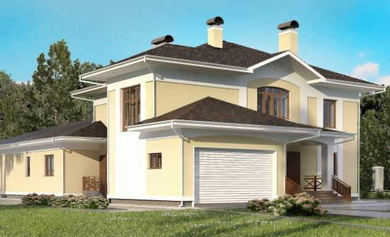 375-002-Л Проект двухэтажного дома, гараж, красивый дом из кирпича Улан-Удэ | Проекты домов от House Expert