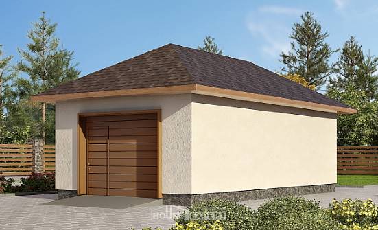 040-001-П Проект гаража из бризолита Улан-Удэ | Проекты домов от House Expert