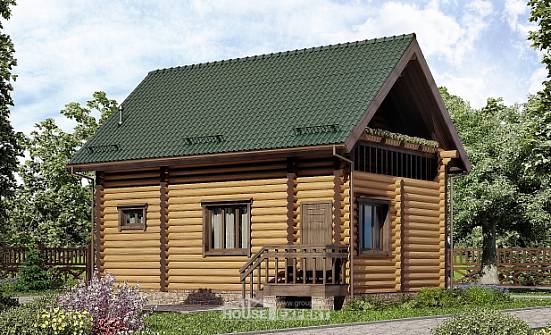 080-003-П Проект двухэтажного дома мансардный этаж, современный дом из дерева Северобайкальск | Проекты домов от House Expert