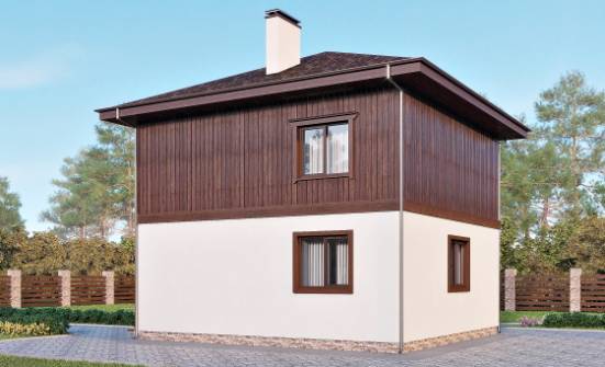 100-006-Л Проект двухэтажного дома, бюджетный загородный дом из керамзитобетонных блоков Гусиноозерск | Проекты домов от House Expert