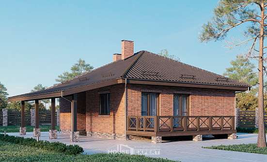 070-006-Л Проект одноэтажного дома, маленький домик из твинблока Улан-Удэ | Проекты домов от House Expert