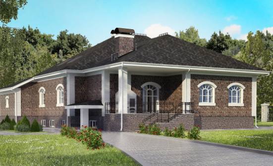 490-001-П Проект трехэтажного дома мансардный этаж и гаражом, уютный дом из кирпича Гусиноозерск | Проекты домов от House Expert