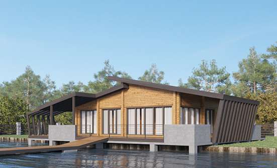 100-007-П Проект бани из бревен Гусиноозерск | Проекты одноэтажных домов от House Expert
