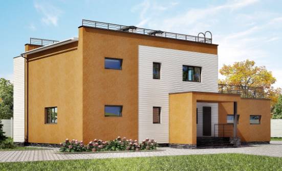 180-012-П Проект двухэтажного дома, гараж, современный домик из кирпича Улан-Удэ | Проекты домов от House Expert