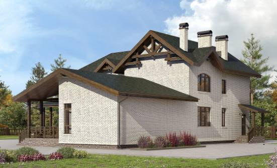 340-004-Л Проект двухэтажного дома, огромный дом из газосиликатных блоков Северобайкальск | Проекты домов от House Expert