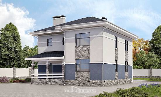 150-014-Л Проект двухэтажного дома, красивый домик из блока Улан-Удэ | Проекты домов от House Expert