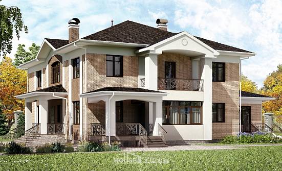 520-001-П Проект трехэтажного дома, огромный домик из газосиликатных блоков Гусиноозерск | Проекты домов от House Expert