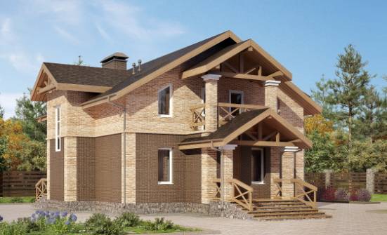 160-014-П Проект двухэтажного дома, красивый коттедж из арболита Северобайкальск | Проекты домов от House Expert