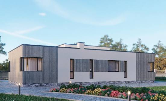 175-001-Л Проект одноэтажного дома, экономичный коттедж из газобетона Гусиноозерск | Проекты одноэтажных домов от House Expert