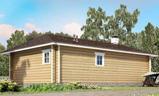095-001-Л Проект одноэтажного дома, классический загородный дом из дерева Гусиноозерск | Проекты одноэтажных домов от House Expert
