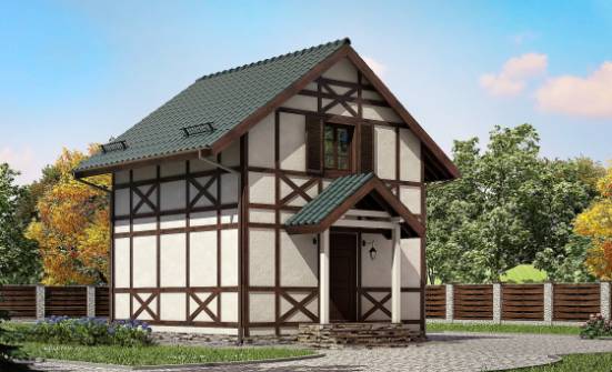 060-002-П Проект двухэтажного дома мансардой, бюджетный загородный дом из дерева Северобайкальск | Проекты домов от House Expert