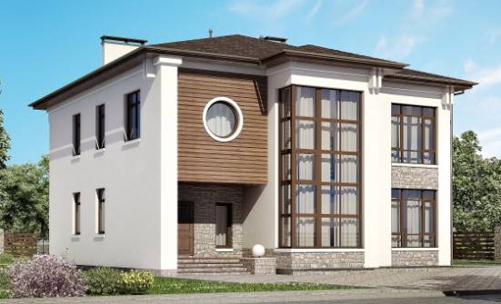 300-005-П Проект двухэтажного дома, большой коттедж из кирпича Улан-Удэ | Проекты домов от House Expert