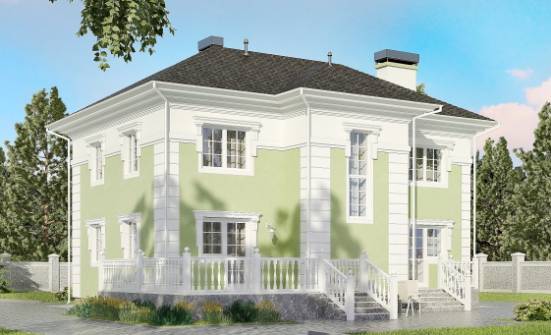 155-005-П Проект двухэтажного дома, простой домик из твинблока Гусиноозерск | Проекты домов от House Expert