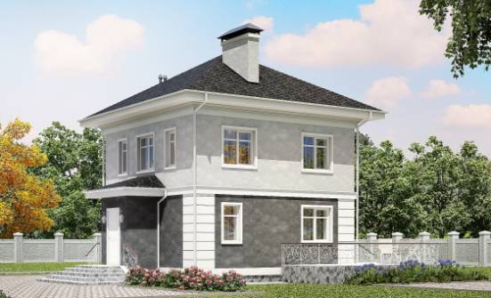 090-003-П Проект двухэтажного дома, красивый коттедж из газосиликатных блоков Гусиноозерск | Проекты домов от House Expert