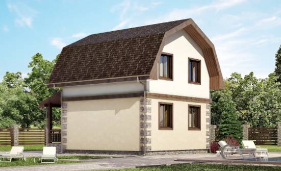 070-004-П Проект двухэтажного дома с мансардой, экономичный домик из твинблока Гусиноозерск | Проекты домов от House Expert
