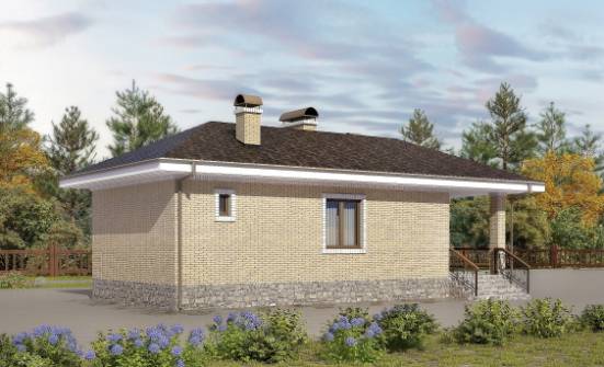 040-002-П Проект бани из газосиликатных блоков Гусиноозерск | Проекты домов от House Expert