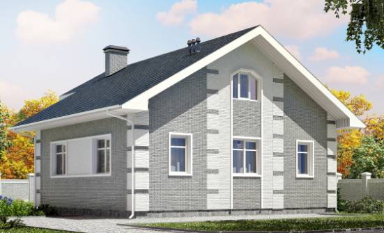 115-001-Л Проект двухэтажного дома мансардой, недорогой домик из газобетона Улан-Удэ | Проекты домов от House Expert