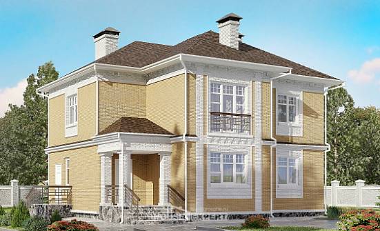 160-001-Л Проект двухэтажного дома, небольшой коттедж из пеноблока Гусиноозерск | Проекты домов от House Expert