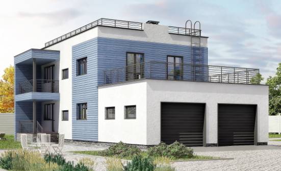 180-012-Л Проект двухэтажного дома и гаражом, уютный домик из кирпича Северобайкальск | Проекты домов от House Expert