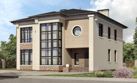 300-005-Л Проект двухэтажного дома, классический дом из кирпича Гусиноозерск | Проекты домов от House Expert