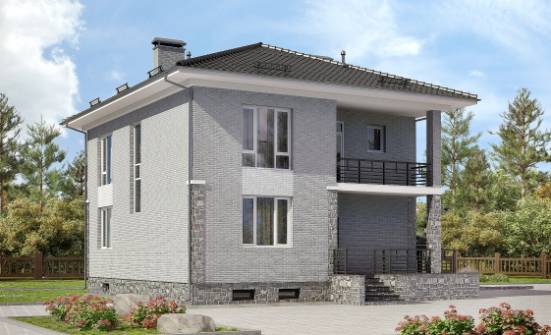 275-004-П Проект трехэтажного дома и гаражом, большой дом из кирпича Улан-Удэ | Проекты домов от House Expert