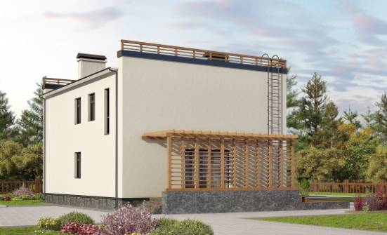 215-002-Л Проект двухэтажного дома, красивый загородный дом из керамзитобетонных блоков Северобайкальск | Проекты домов от House Expert