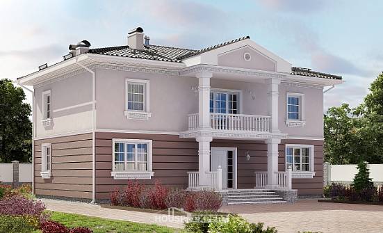 210-005-П Проект двухэтажного дома, простой дом из блока Северобайкальск | Проекты домов от House Expert