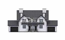 290-003-П Проект двухэтажного дома мансардный этаж, просторный коттедж из керамзитобетонных блоков Улан-Удэ, House Expert