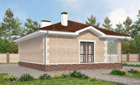 065-002-П Проект бани из кирпича Северобайкальск | Проекты домов от House Expert