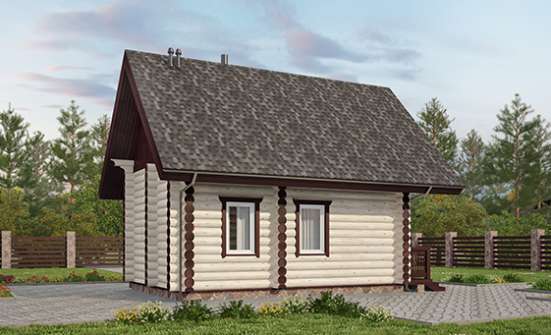 035-001-Л Проект бани из дерева Северобайкальск | Проекты одноэтажных домов от House Expert