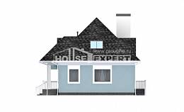 110-001-Л Проект двухэтажного дома мансардой, недорогой загородный дом из твинблока Гусиноозерск, House Expert