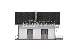 155-001-Л Проект двухэтажного дома с мансардой, гараж, современный дом из газобетона, Гусиноозерск