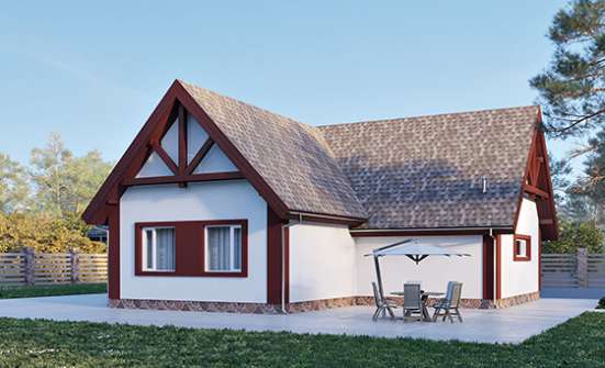 145-002-Л Проект гаража из арболита Гусиноозерск | Проекты домов от House Expert