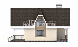 125-001-Л Проект двухэтажного дома с мансардным этажом, красивый дом из твинблока Улан-Удэ, House Expert
