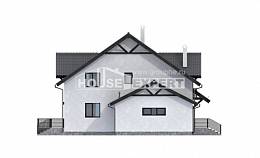 290-003-П Проект двухэтажного дома мансардный этаж, уютный дом из газосиликатных блоков Улан-Удэ, House Expert