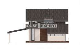230-001-П Проект двухэтажного дома с мансардой, современный коттедж из кирпича, Улан-Удэ