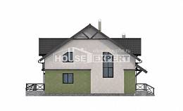 120-003-П Проект двухэтажного дома с мансардой, классический загородный дом из керамзитобетонных блоков Северобайкальск, House Expert