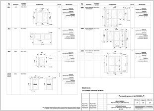 Ведомость окон и  оконно-дверных конструкций